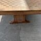 Table à manger art déco en chêne cérusé vers 1940