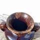 Art Deco brown ceramic vase