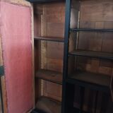 Vintage painted wooden bookcase