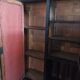 Vintage painted wooden bookcase
