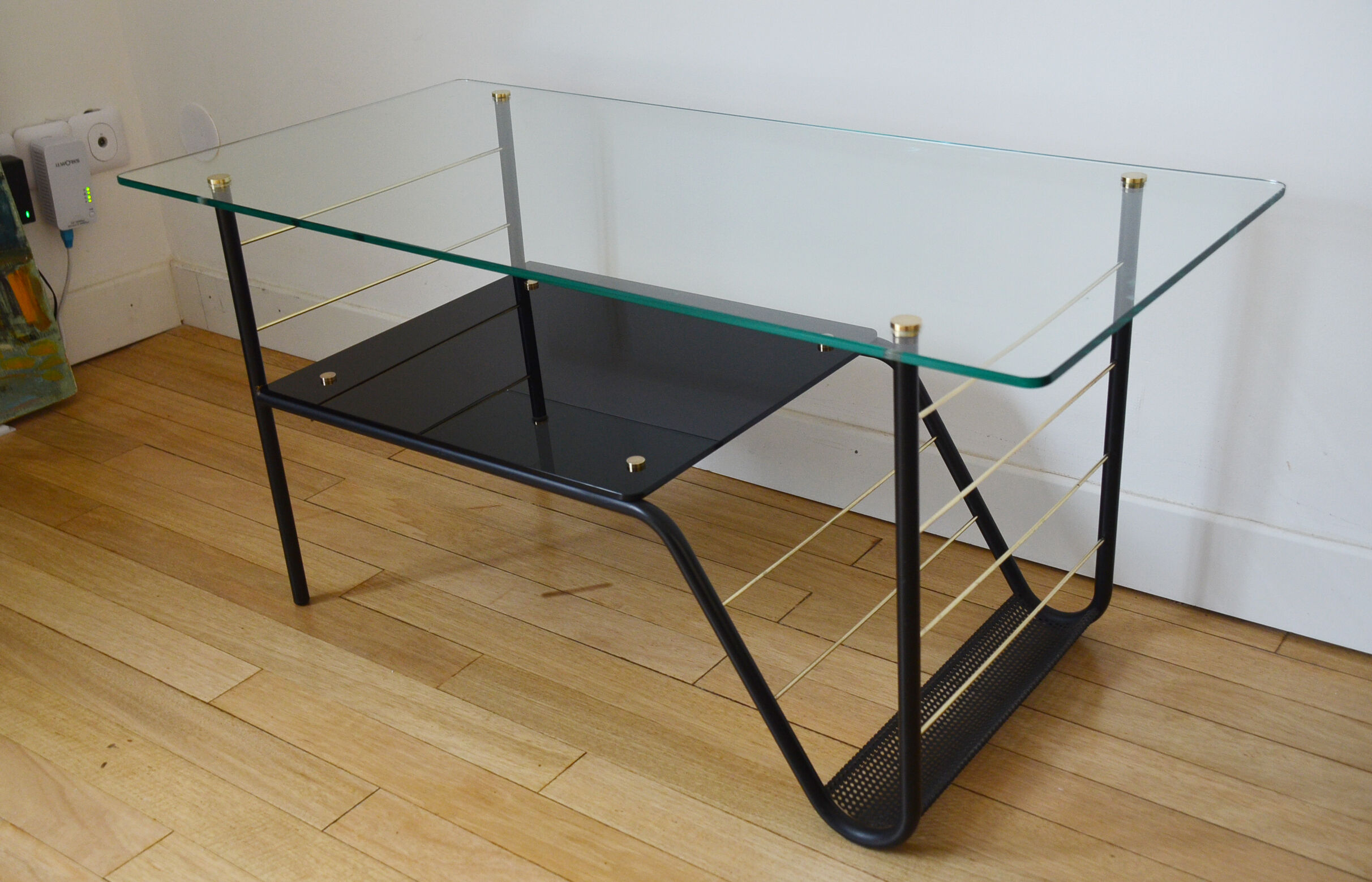 Table basse porte revues années 60
