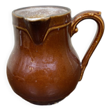 Brown farmhouse pitcher / carafe