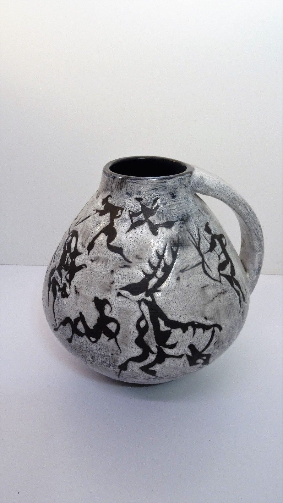 Vase with handle of Gustav Spörri for Ziegler Keramic 1950