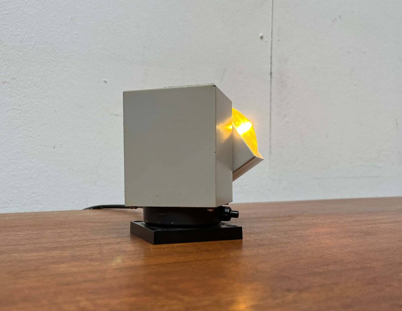 Mid-century minimalist cube wall table lamp 6015 by Kaiser, 1960