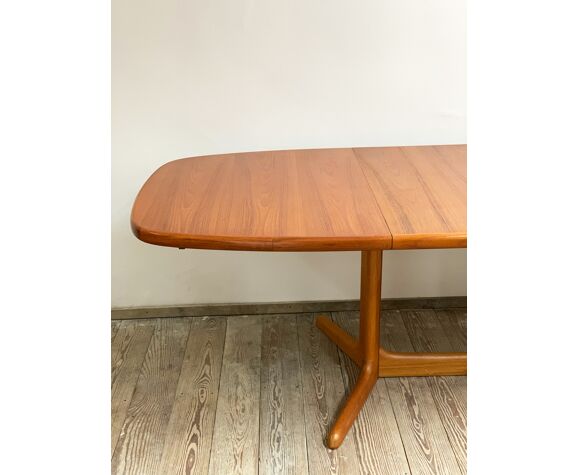 Oval Extendable Danish Mid Century Design Teak Dining Table By Rasmus Selency Oval Extendable Danish Mid Century, Vintage Danish Modern Teak Dining Table