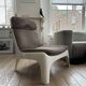 Vintage space age fauteuil van Carl Straub, Germany. Nieuw gestoffeerd!