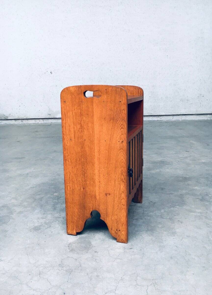 Amsterdam School Bedside Cabinet, Netherlands, 1920s