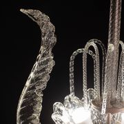 Art Decò Fountain Chandelier By Barovier e Toso, Murano Glass, 1940