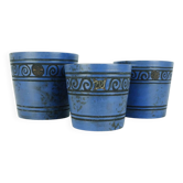 Ensemble de 3 pots de plantes ceramano pergamon hanns welling années 1950 1960