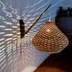 Adjustable Wicker Wall Lamp