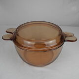 Ancienne cocotte plat ambré vision 2.5l