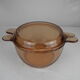 Old amber vision flat casserole dish 2.5l