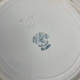 Set of 6 flat plates in Maastricht earthenware, Clara model