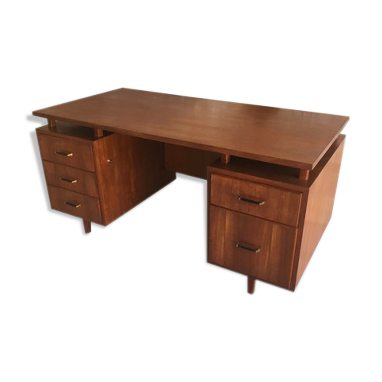 Management office in solid teak stamped nf ameublement - 1960