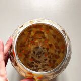 Large vintage glass mosaic egg lamp