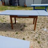 1950s Wooden Table with Extensions
