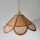 Suspension en rotin et cannage
