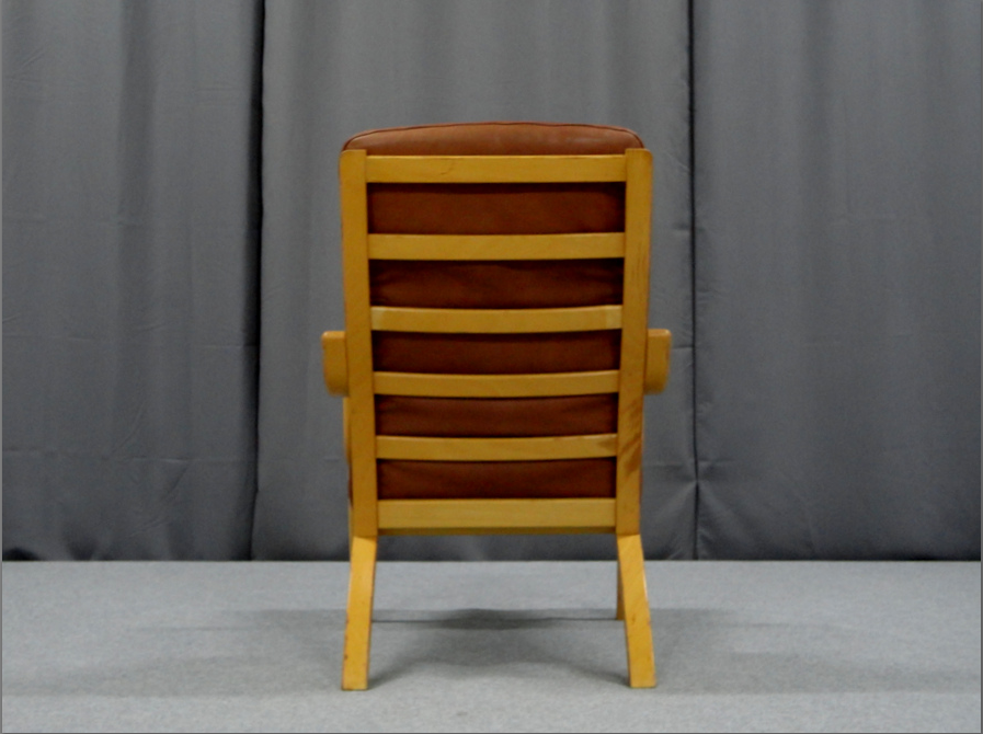 1970 leather armchair