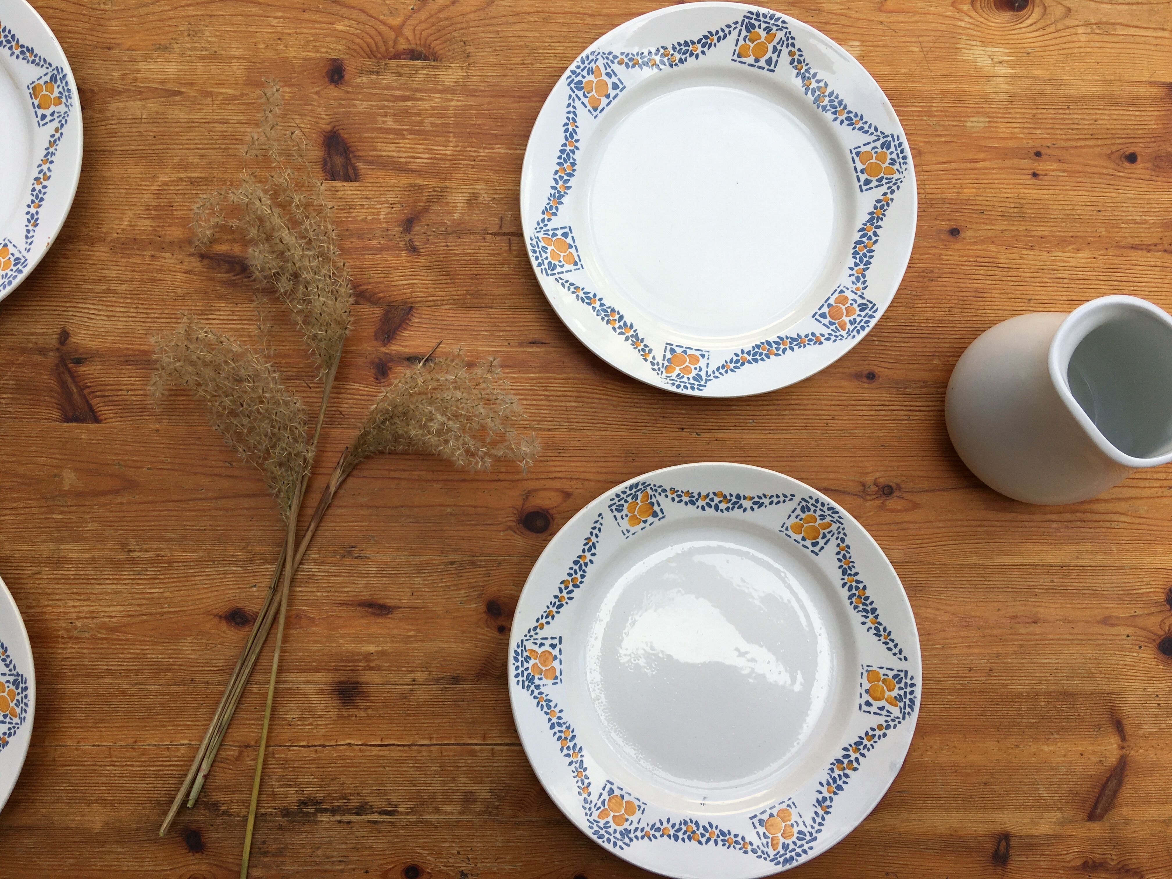 Raw wooden bistro table