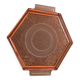 Art Deco pink glass plateau