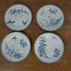 4 assiettes plates Sarreguemines "Carmen"