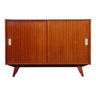 Mahogany veneer chest of drawers designed by Jiri Jiroutek, model U-452, 1960