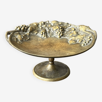 Coupe Art Nouveau années 1900 en bronze signée CLAESSENS