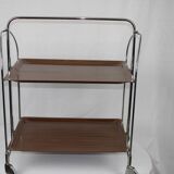 Desserte pliable marron