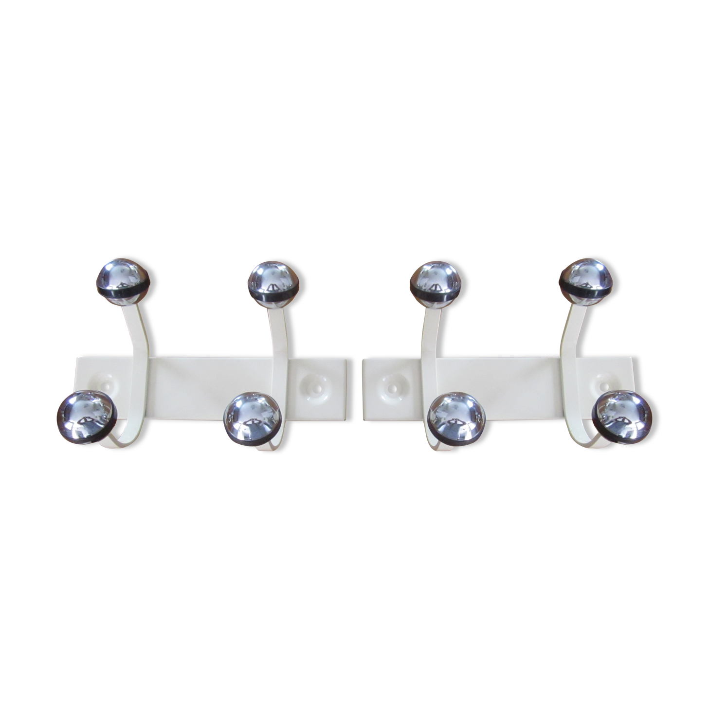 Paire de porte manteaux vintage