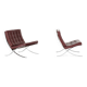 Paire de fauteuils Barcelona Ludwig Mies van der Rohe  Knoll.