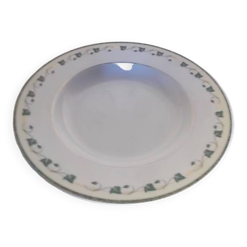 Hollow round plate Limoges Guy Degrenne Corynthe model