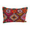 Multicolored kilim cushion 61 x 43 cm