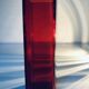 Vintage vase • red glass • 1970's