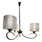 60s brass and perspex chandelier
