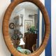 Miroir rotin oval, 1970