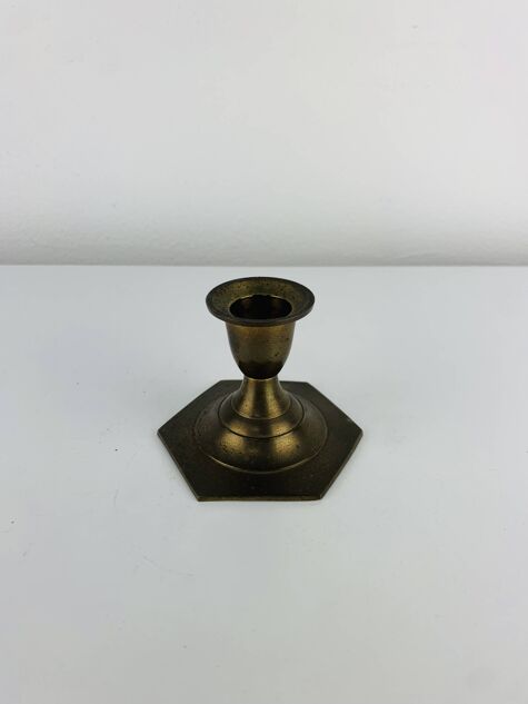 Bougeoir vintage en laiton