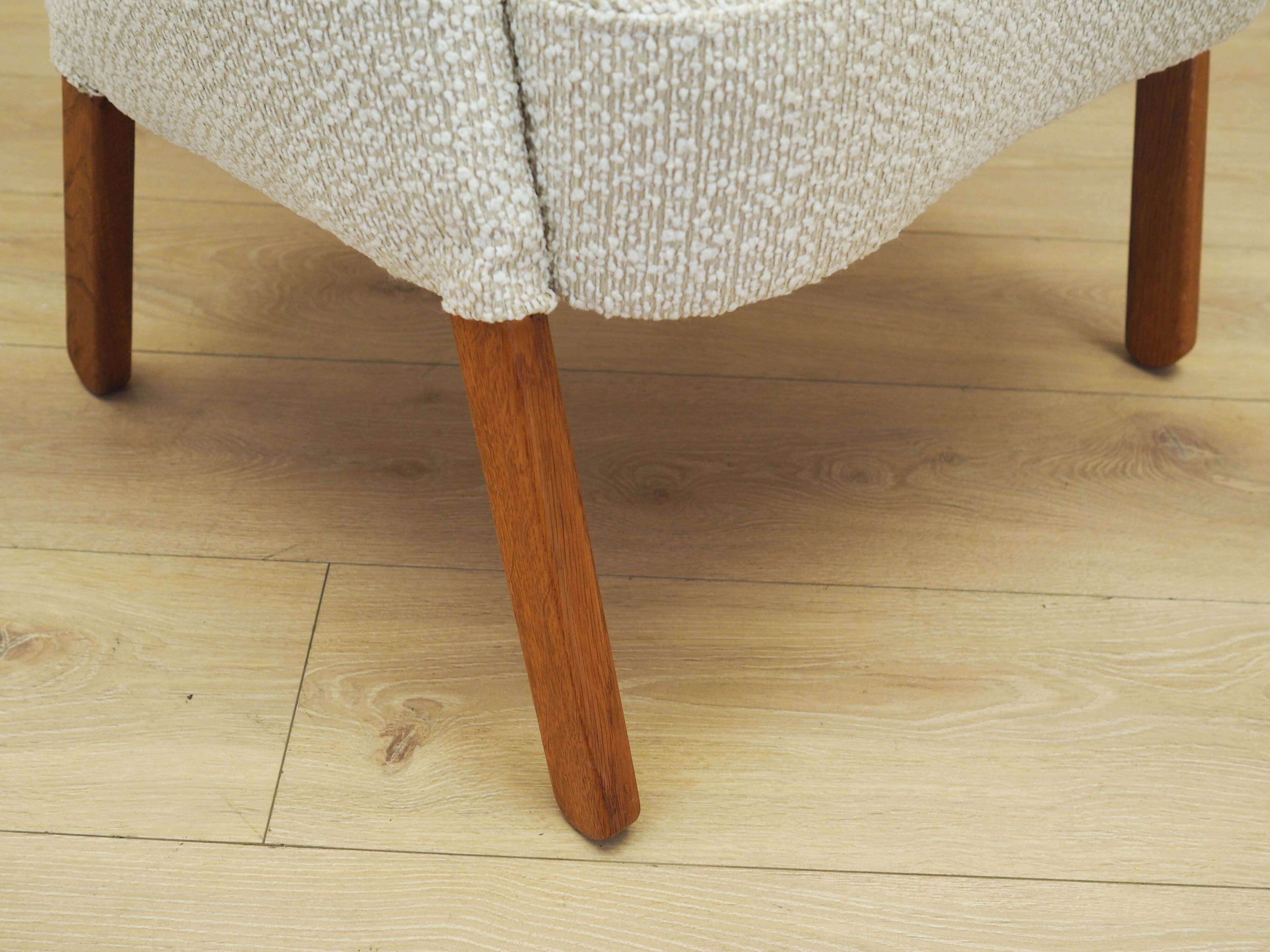 Cream armchair, Danish design, 1970s, production: Denmark