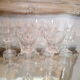 Lot of 11 port or antique crystal liqueur glasses
