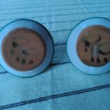 Set of 2 coquetiers Robert Picault Vallauris