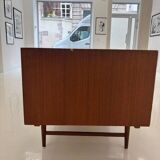 Vintage teak desk: double-sided