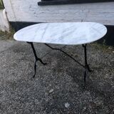 Table de bistrot en marbre