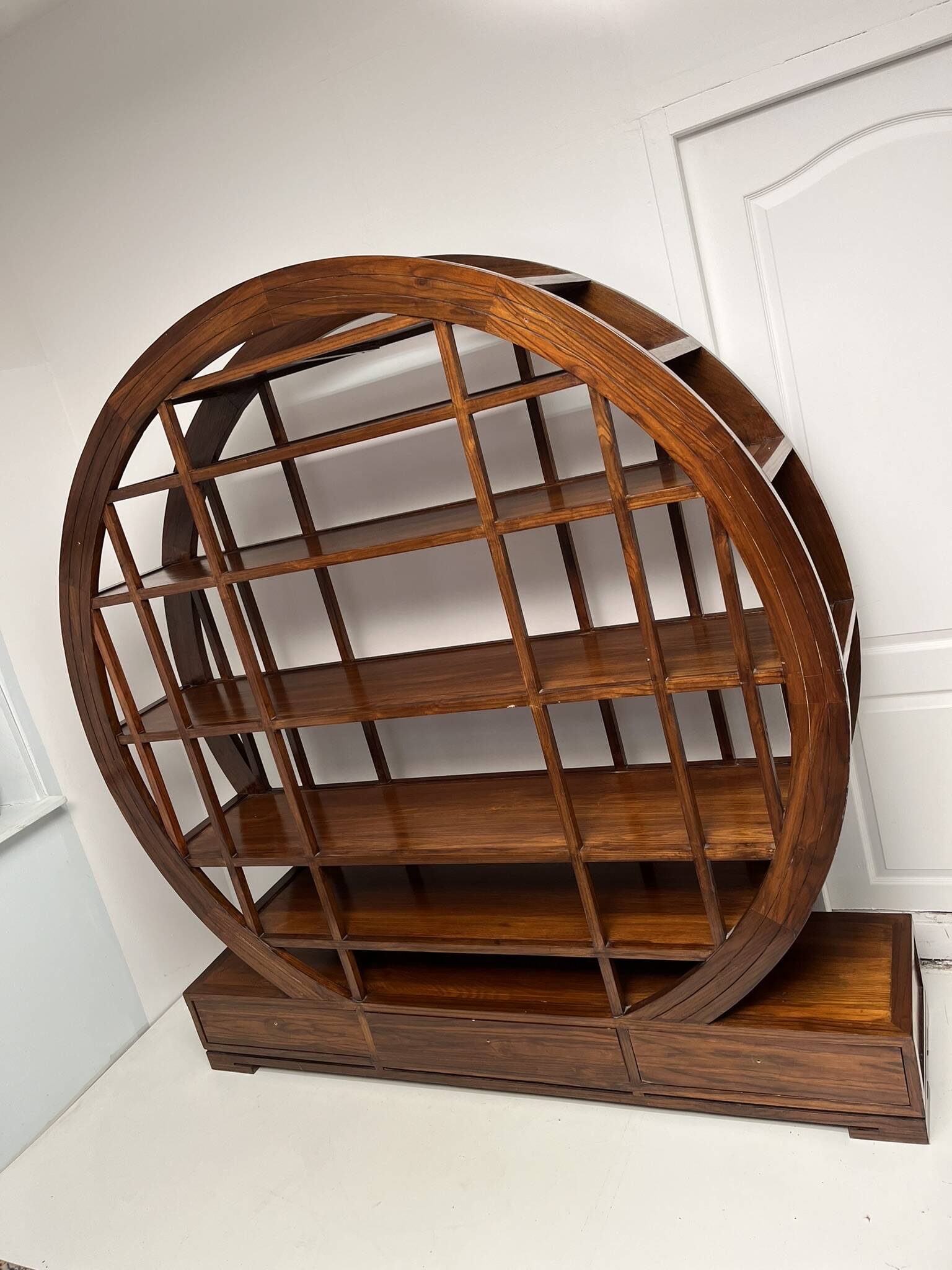 Bibliothèque en teck Asiatique vintage