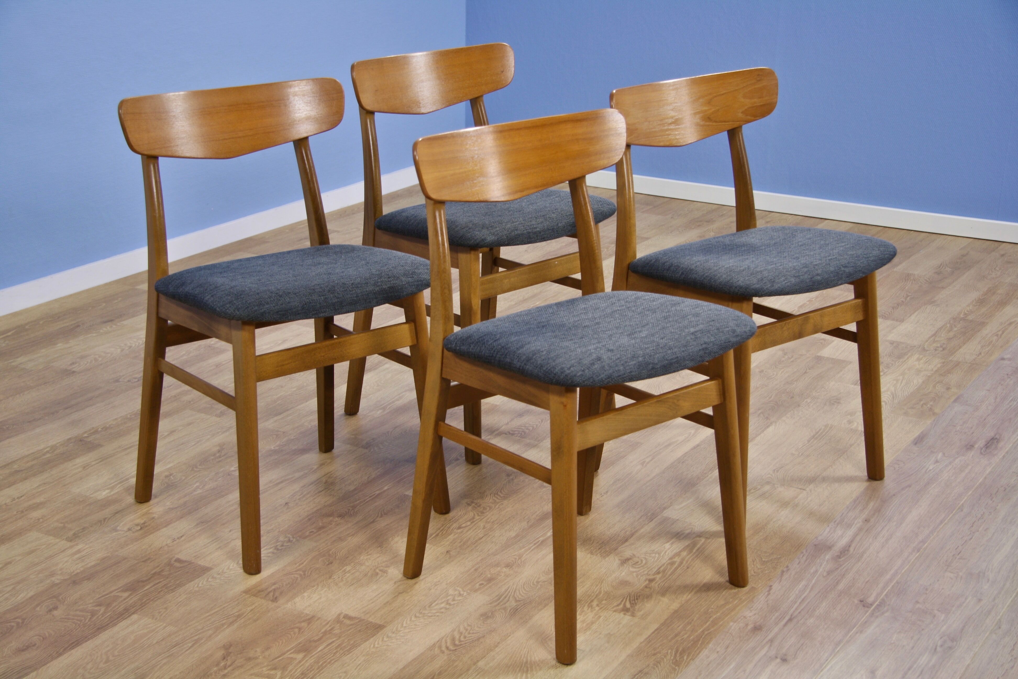 Set of 4 Danish dining chairs in teak by Farstrup Møbler, 1960s