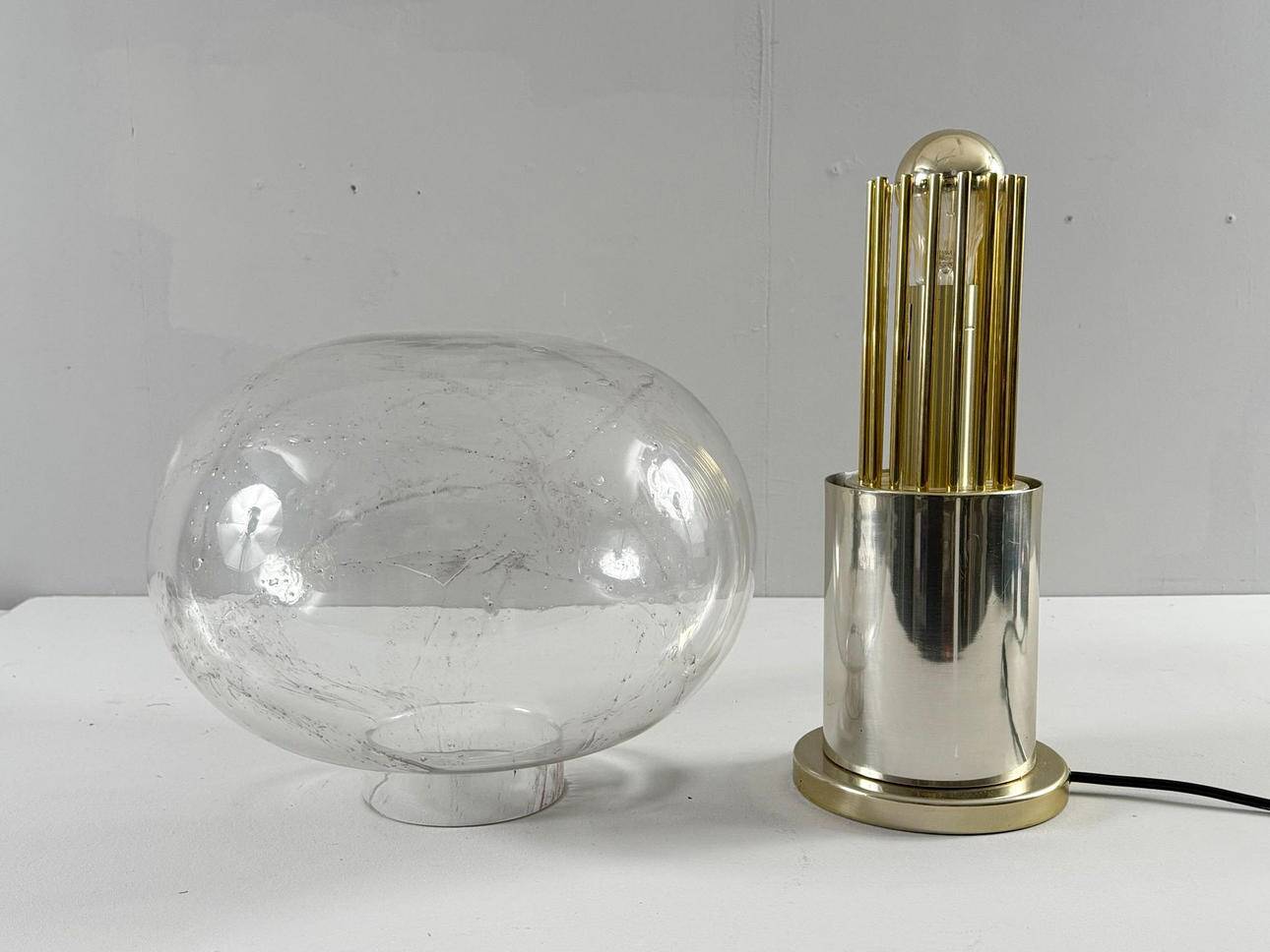 Lampe de table vintage « Big Ball », Doria, Allemagne, années 1970.