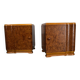 1939s pair of art deco bedside tables, Czechoslovakia