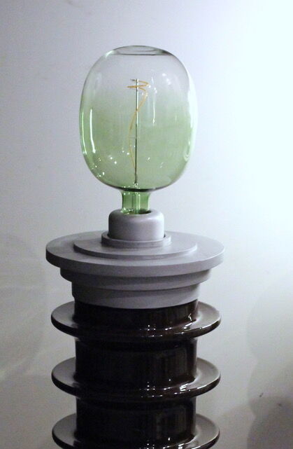 Set of two vintage industrial design lamps