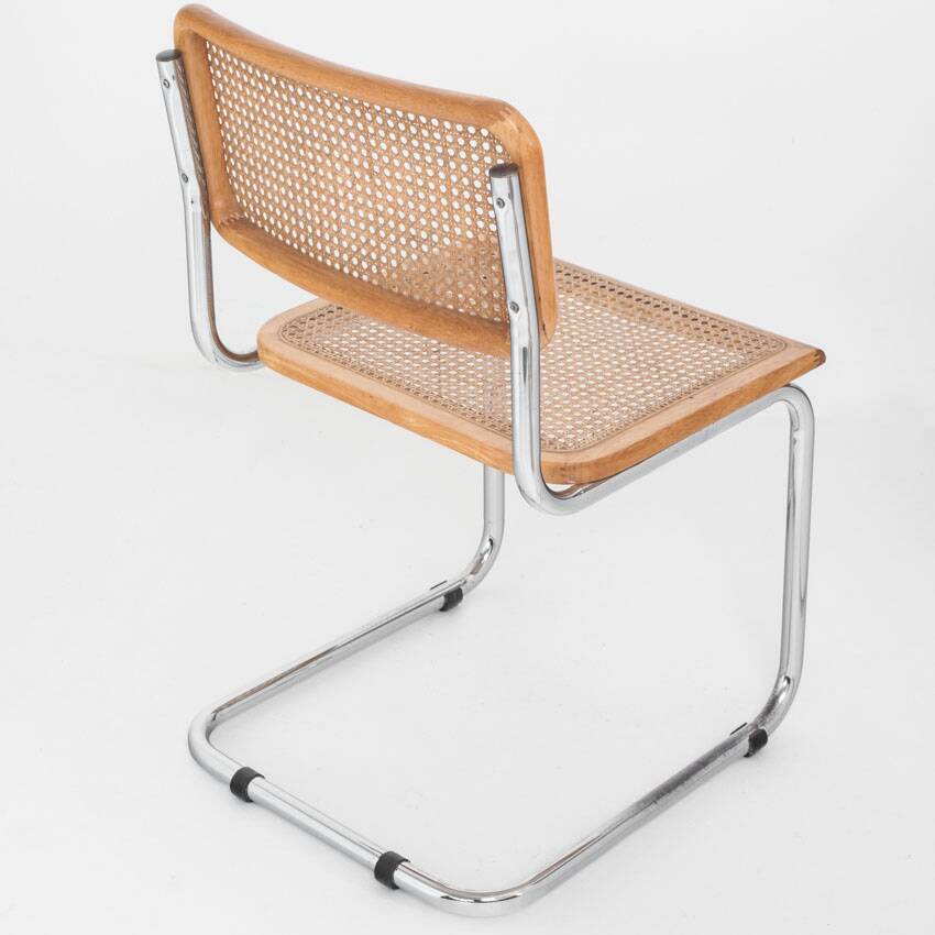 Set of 6 Cesca chairs. Made according to the design by Marcel Breuer. 80s.