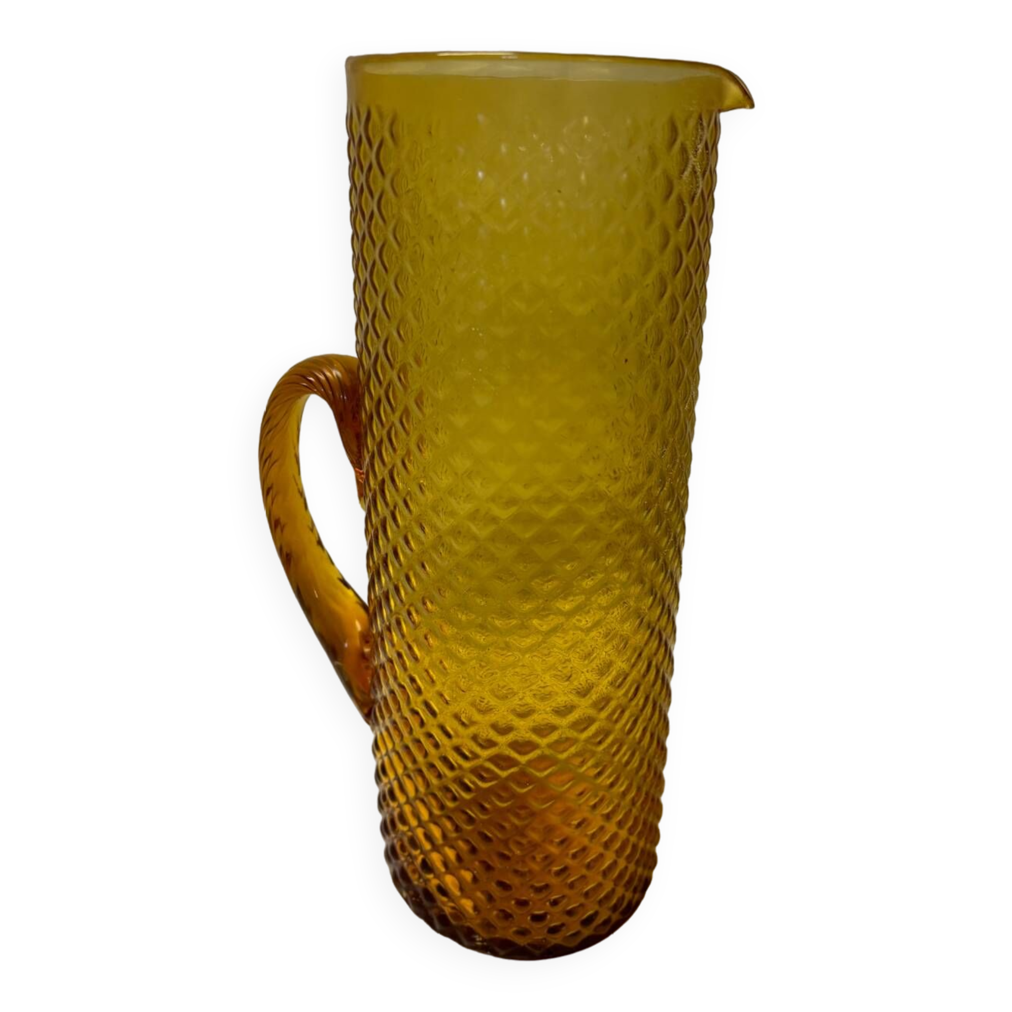 Amber glass carafe