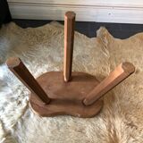 Vintage wooden tripod stool