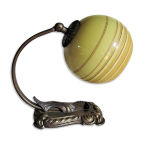 Lampe de bureau allemande, bronze